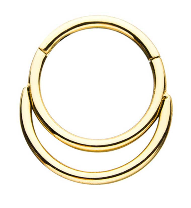 Cvpoint Ring Gold PVD Excel Hinged Segment Ring