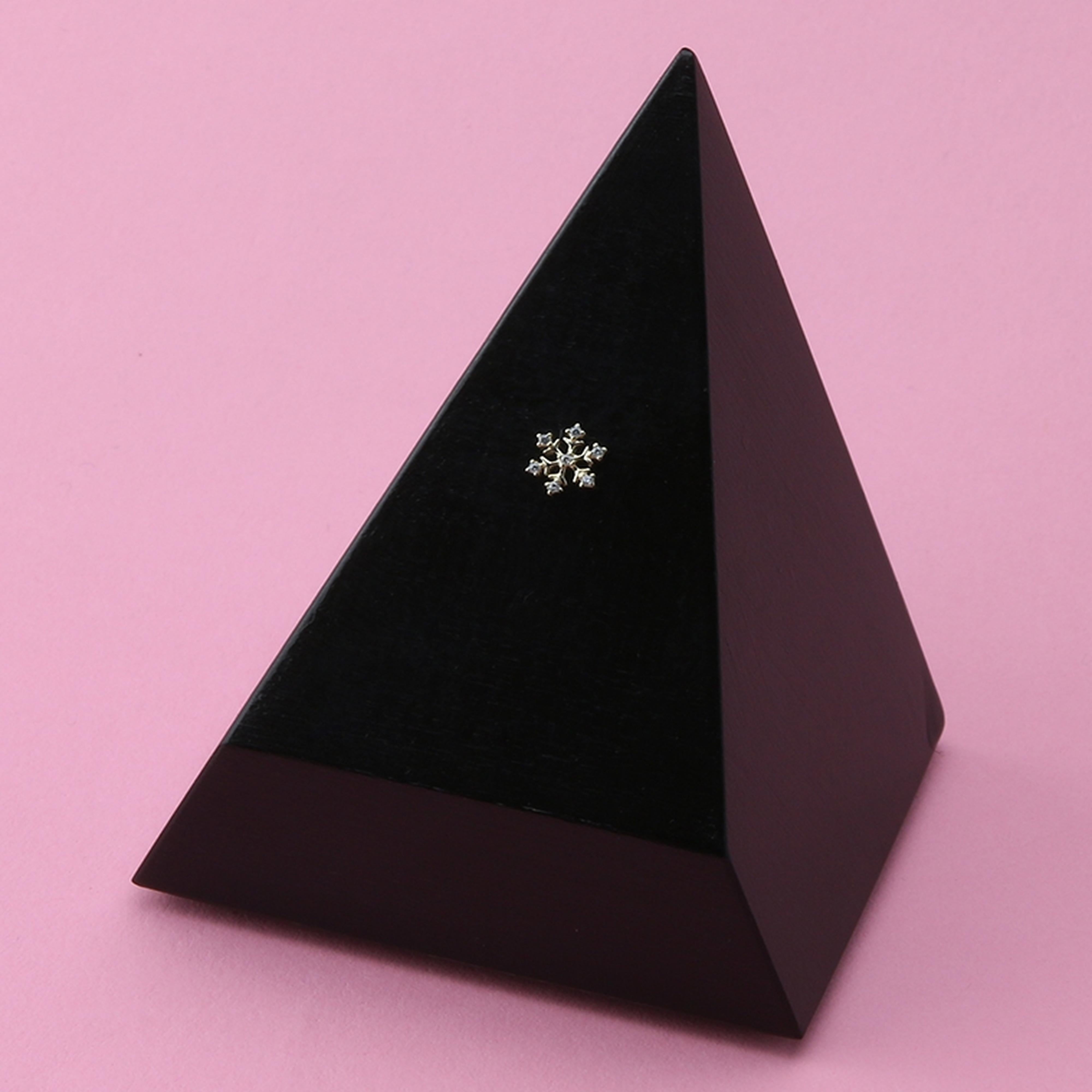 14kt CZ Snowflake Threadless Top