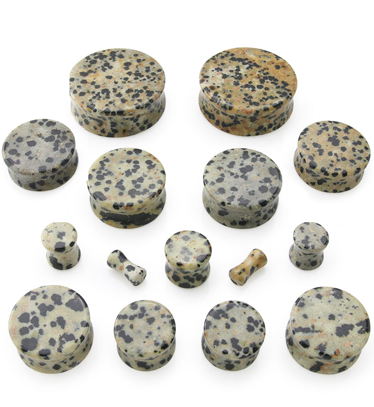 Dalmatian Jasper Stone Plugs