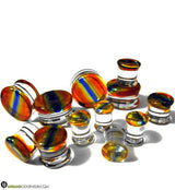 Dichroic Colorful Glass Plugs