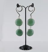 Double Aventurine Stone Hanging Ear Weights
