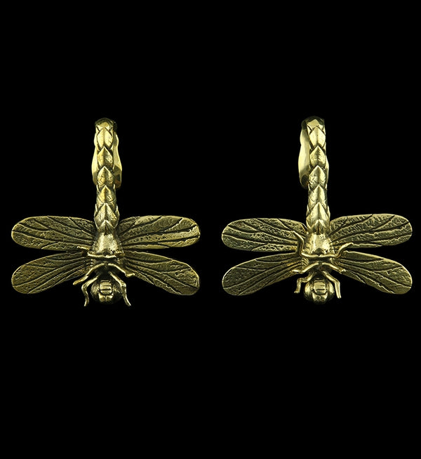 Dragonfly Brass Ear Weights