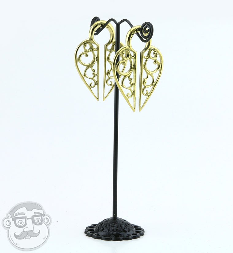 Lacey Brass Ear Weights