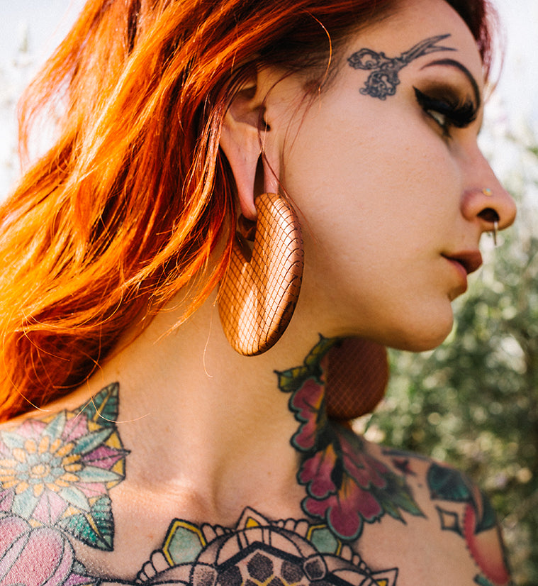 Crosshatch Saba Wooden Ear Weights