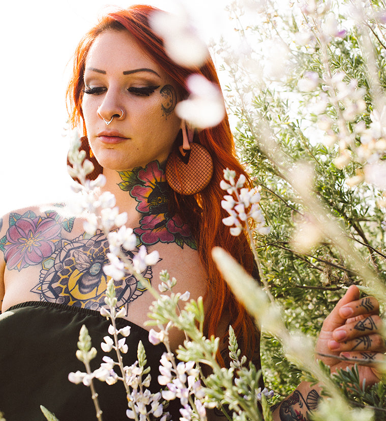 Crosshatch Saba Wooden Ear Weights