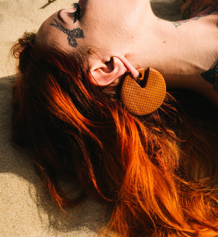 Crosshatch Saba Wooden Ear Weights