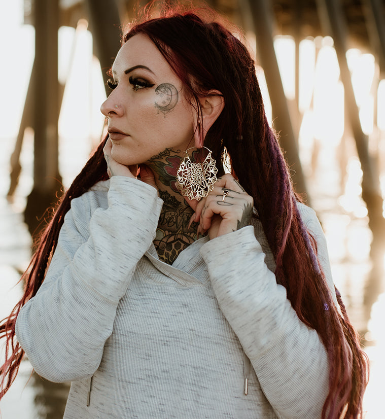 Motley Brass Earrings - Weights