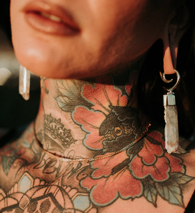 Scantily Amethyst Stone Ear Weights