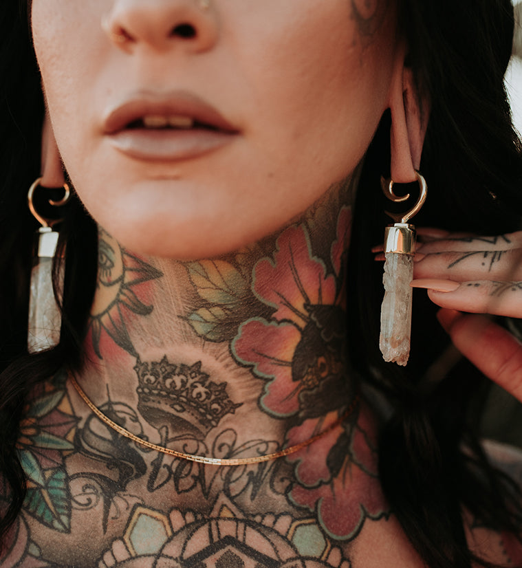 Scantily Amethyst Stone Ear Weights