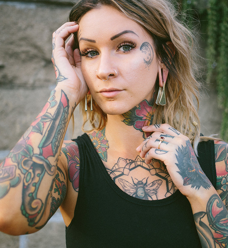 Vane White Brass Ear Weights