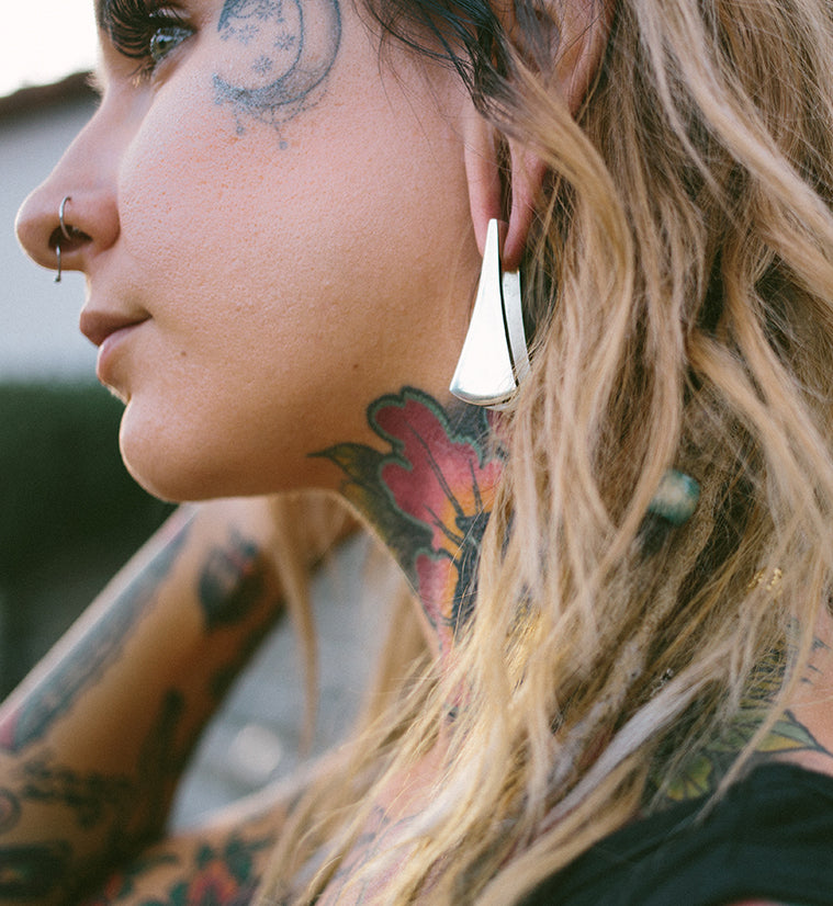 Vane White Brass Ear Weights