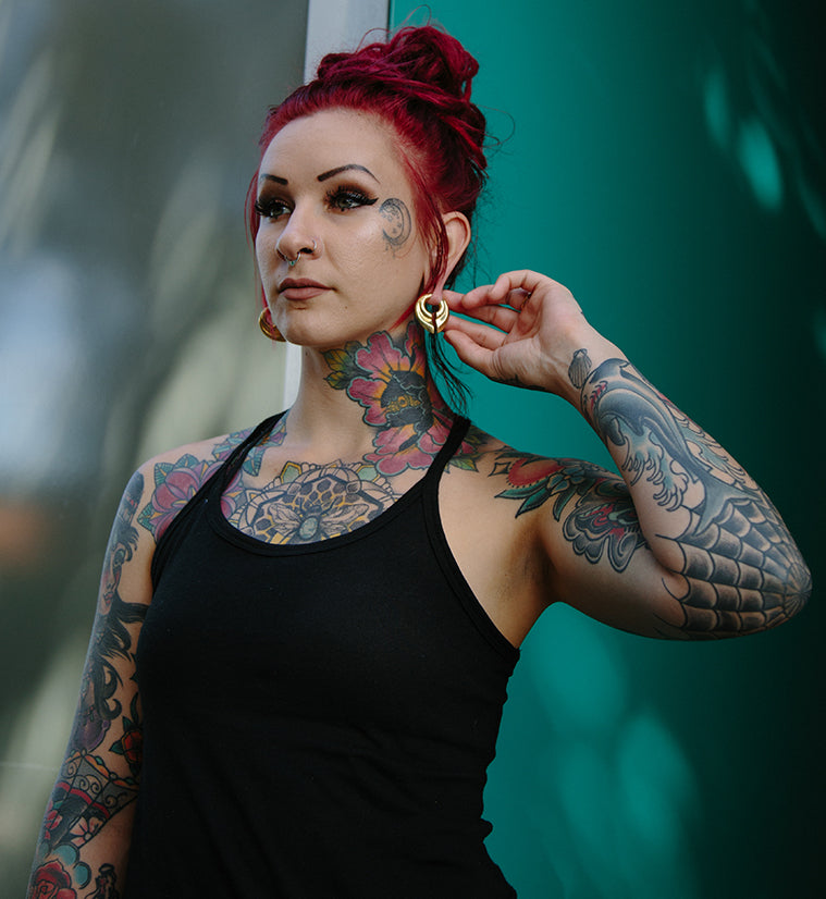 Keyhole Brass Ear Weights