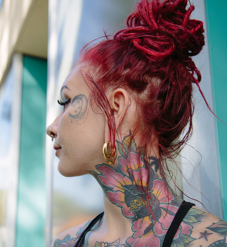 Keyhole Brass Ear Weights