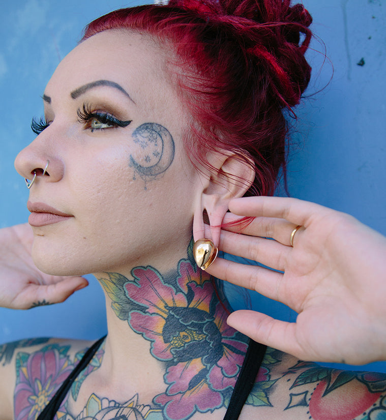 Small Copper Knuckle Ear Weights