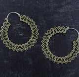 Pity White Brass Earrings / Weights
