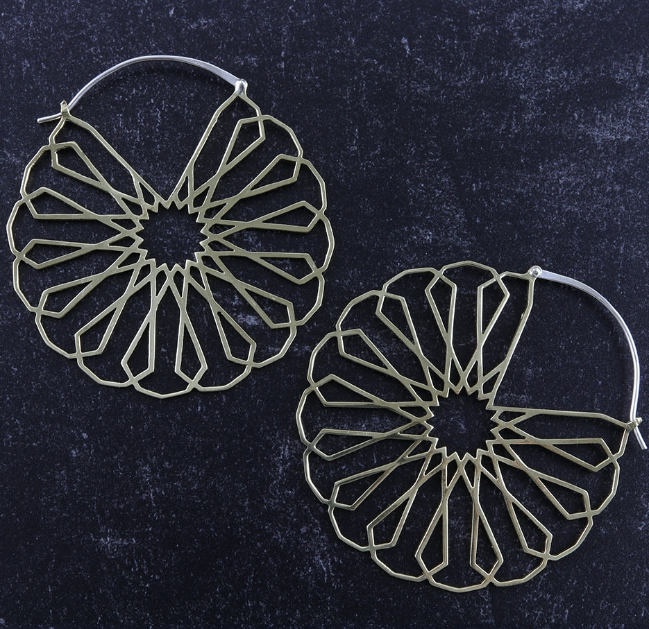 Borderline Brass Earrings / Weights