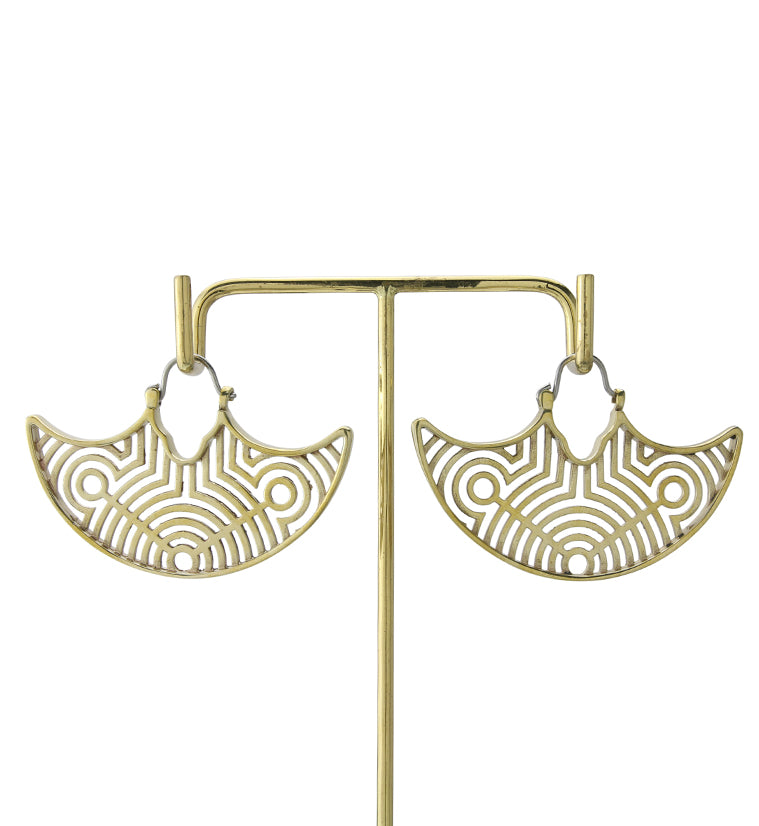 Ecliptic Brass Hangers - Earrings