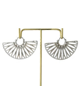 Egress White Brass Hangers - Earrings