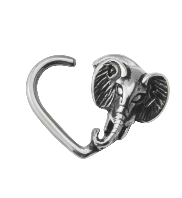 Elephant Hoop Daith Ring