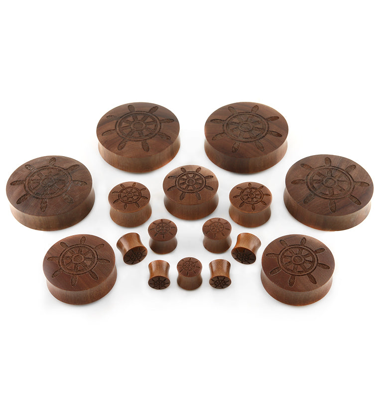 Helm Sailor Wheel Wood Plugs