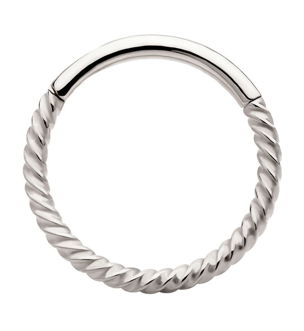 Entwine Stainless Steel Hinged Segment Ring