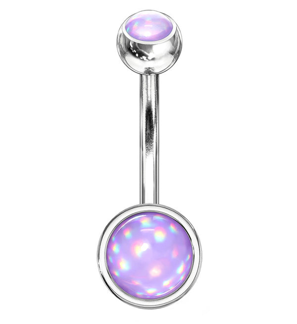 Purple Double Escent Belly Button Ring