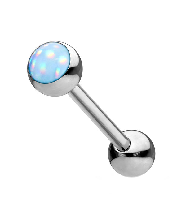 Blue Escent Stainless Steel Barbell