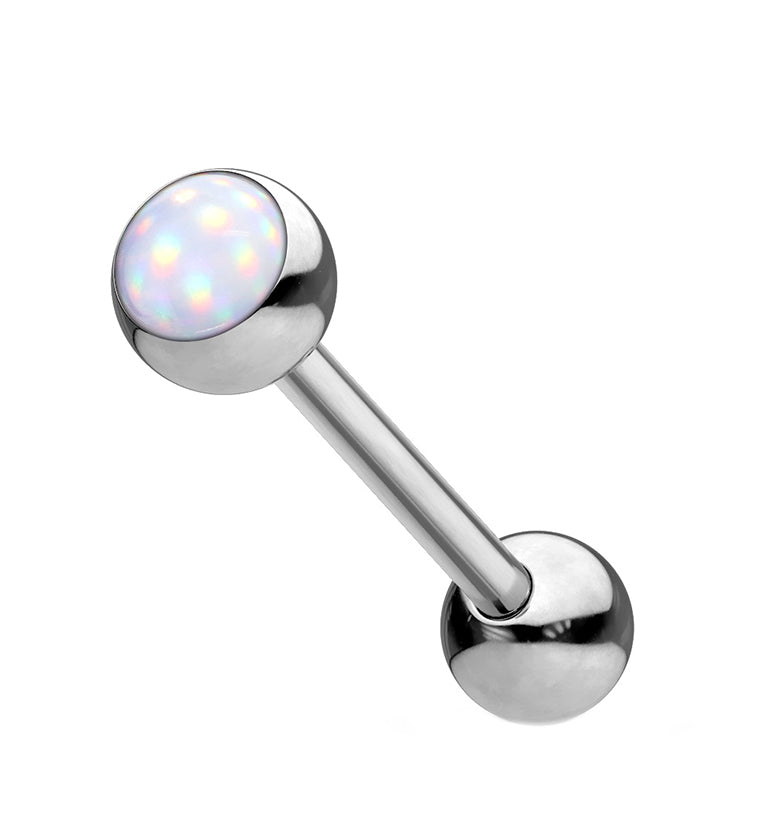 Clear Escent Stainless Steel Barbell