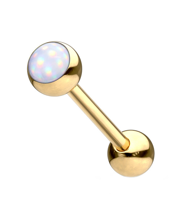 Gold PVD Escent Stainless Steel Barbell