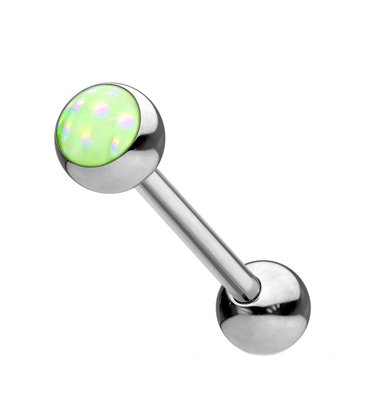 Green Escent Stainless Steel Barbell