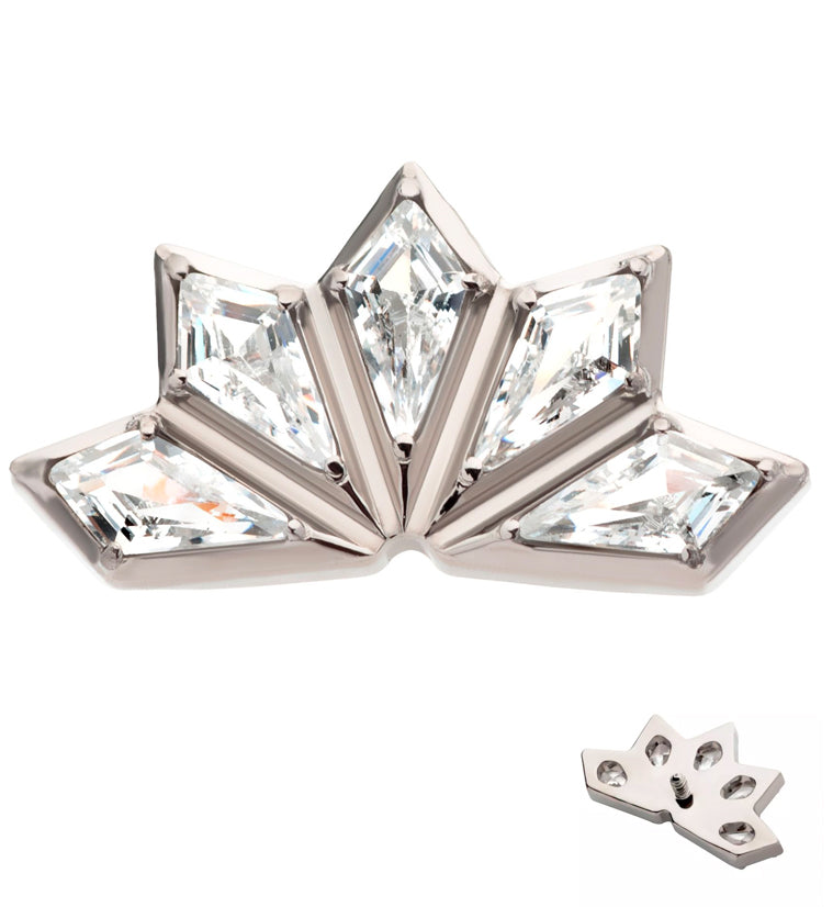 Fan CZ Internally Threaded Titanium Top