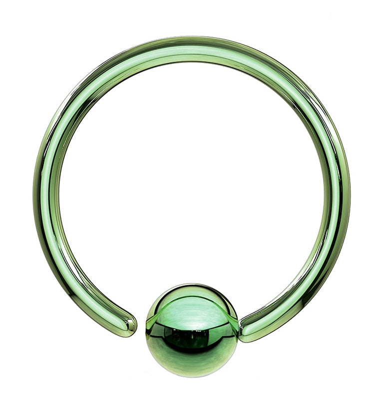 Green PVD Fixed Ball Captive Ring