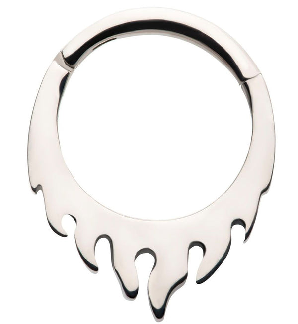 Flame Titanium Hinged Segment Ring