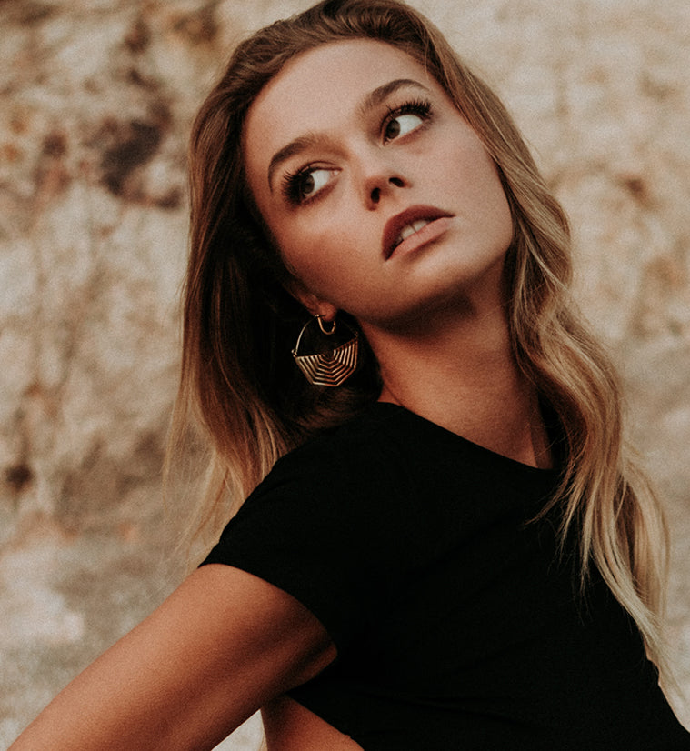 Flank Titanium Hangers - Earrings