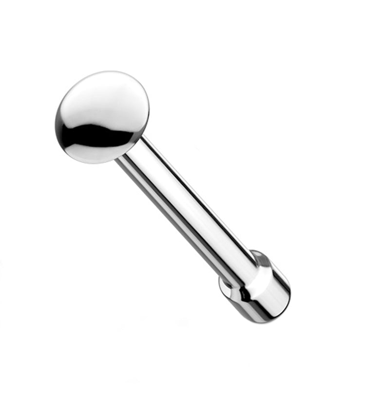 Flat Stainless Steel Nosebone
