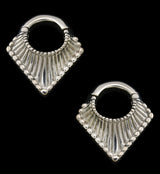 Flection White Brass Hinged Ear Weights