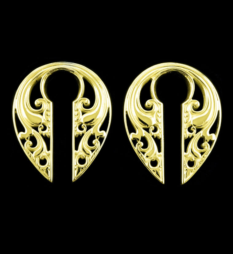 Floral Keyhole Ear Weights