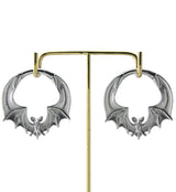 Flying Bat Stainless Steel Hinged Ear Weights