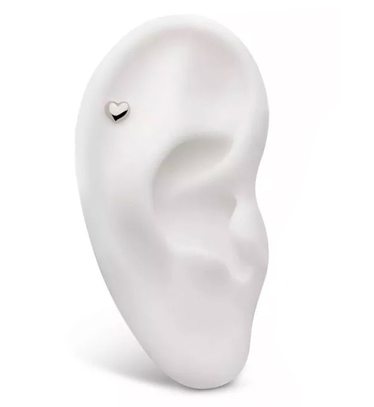 Full Heart Titanium Threadless Top