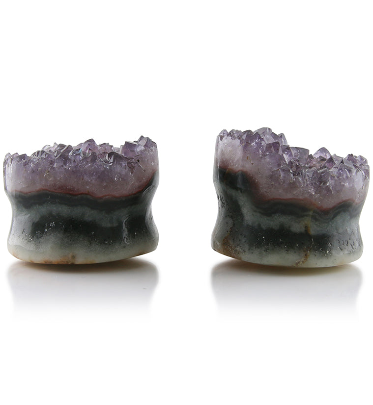Raw Amethyst Plugs 15/16" (24mm) Version 1