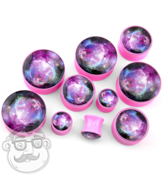 Pink Galaxy Plugs