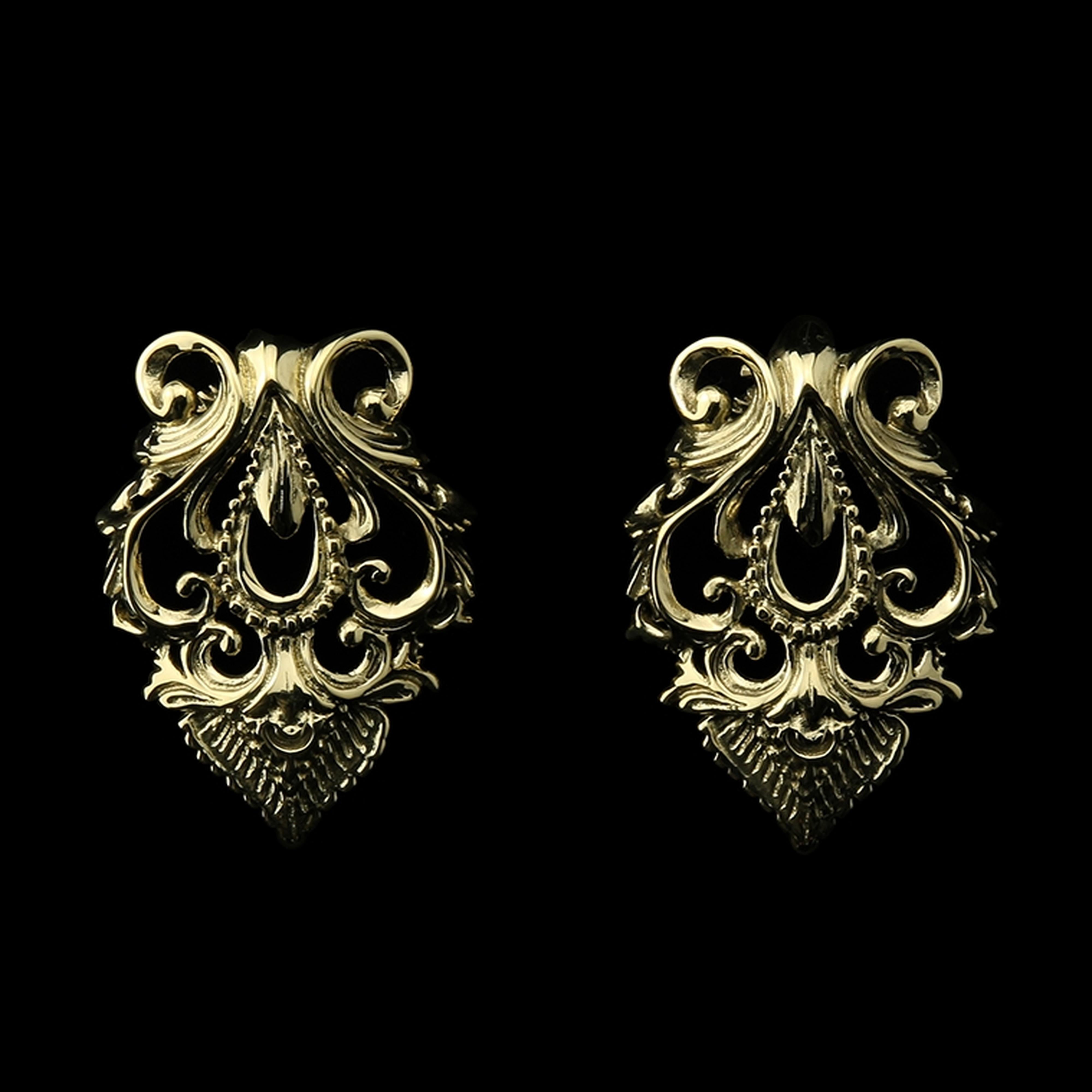 Gaudy Brass Ear Weights