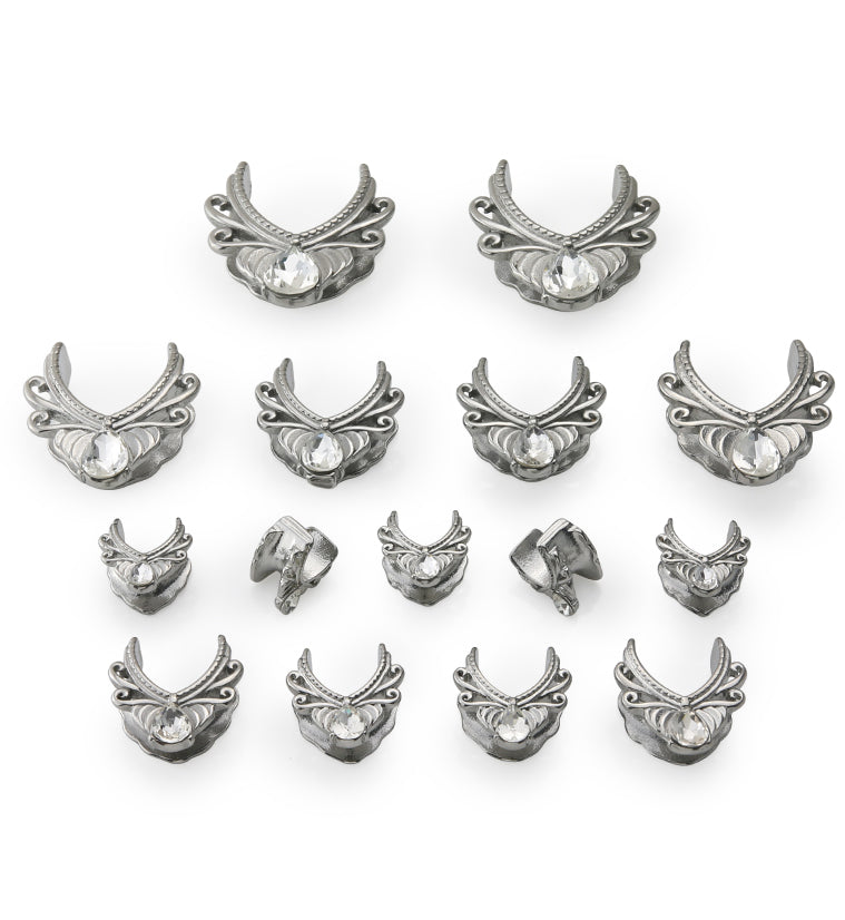 Gild Teardrop CZ Stainless Steel Saddles