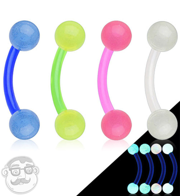 Glow In The Dark Curved Barbell