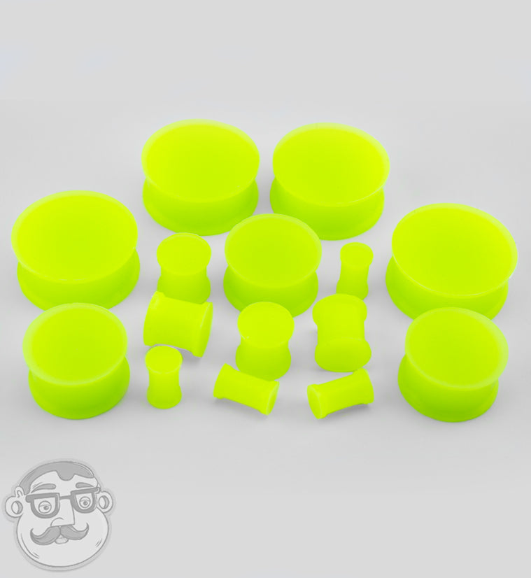 Glow In The Dark Green Silicone Plugs