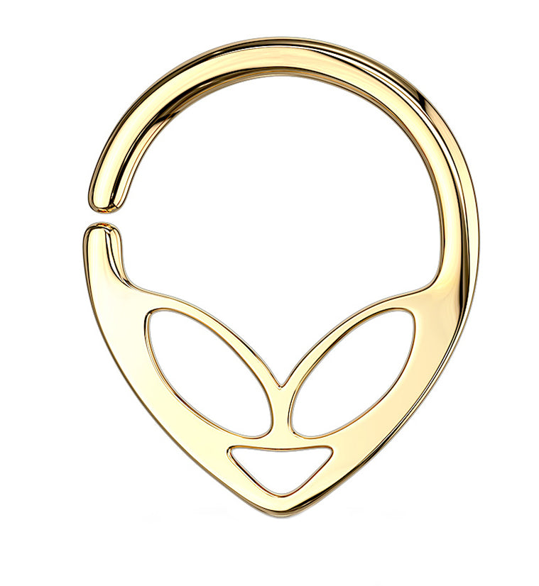 Gold PVD Alien Annealed Seamless Ring