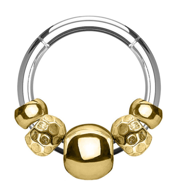 Beaded Hinged Segment Ring