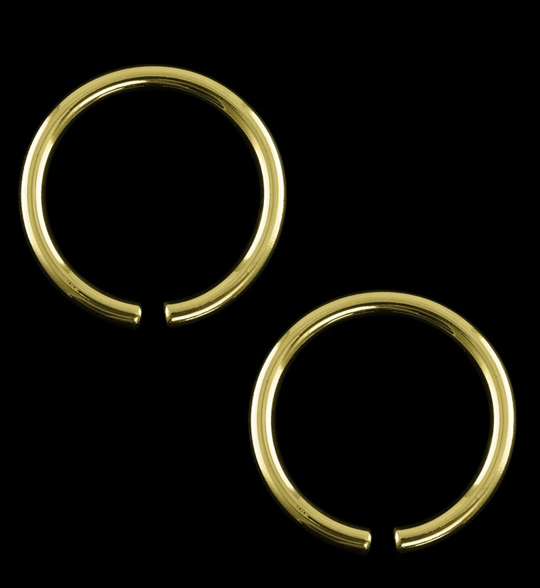 Brass Hoop Ear Weights