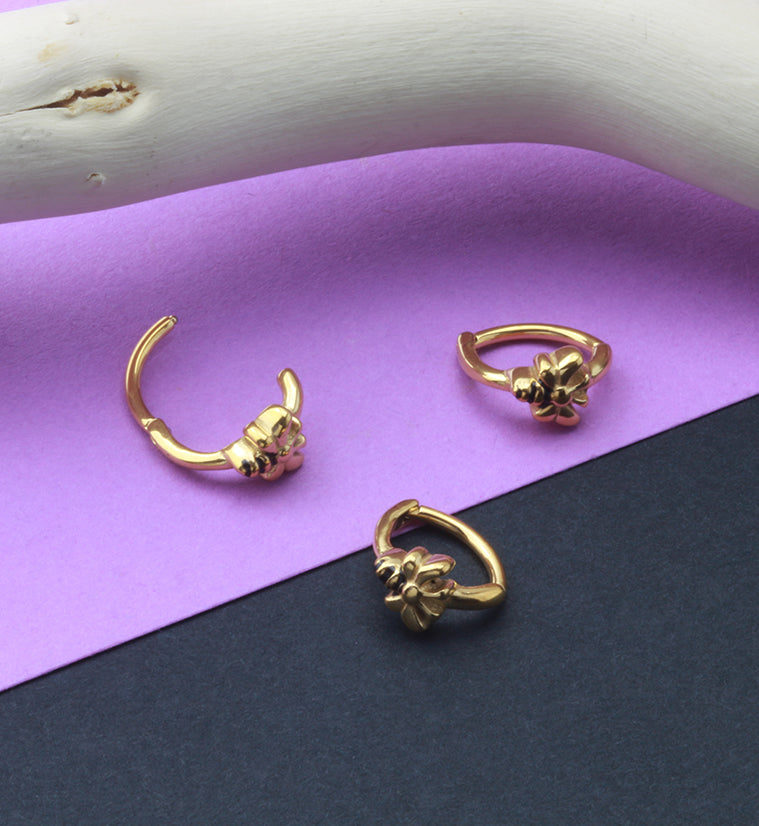 16G Gold PVD Bumblebee Rook Clicker