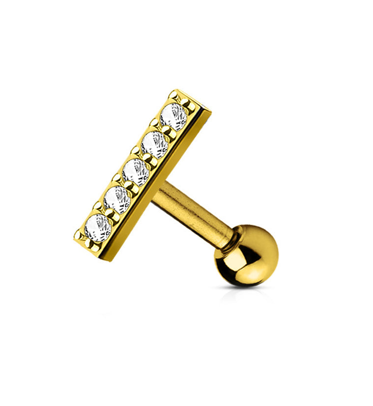 16 GAUGE PVD rose gold on 316L stainless steel Bar length: 9mm Bar is made of brass - Not meant to be worn for longer periods of time. Externally threaded Barbell length: 6mm - 1/4"